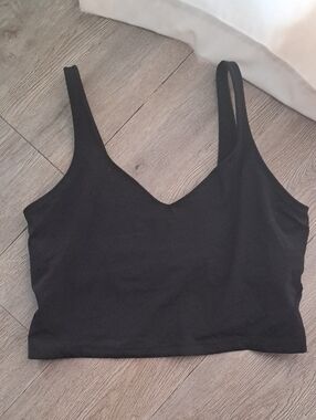 lululemon athletica Black V-Neck Crop Bralette
